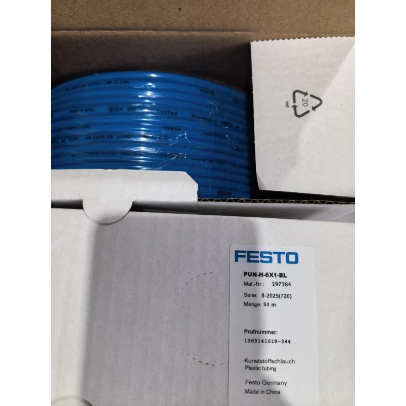 FESTO PUN-H-6X1-BL Pneumatic Tubing 6mm Blue Polyurethane Air Tube