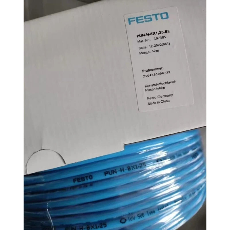 FESTO PUN-H-8X1,25-BL Pneumatic Tubing 8mm Blue Polyurethane Air Tube