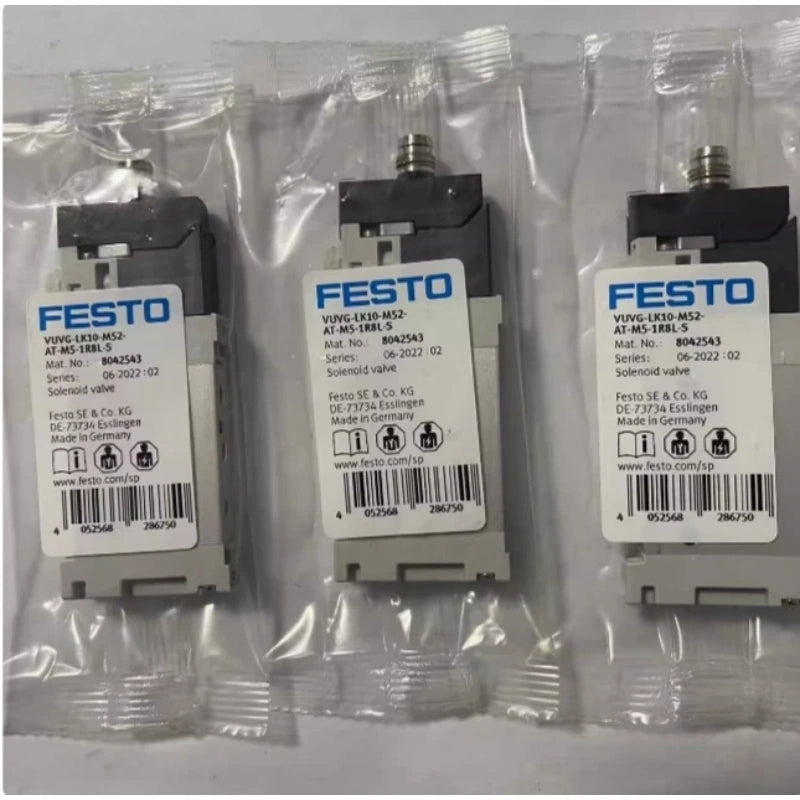 FESTO VUVG-LK10-M52-AT-M5-1R8L-S Solenoid Valve 24VDC 5/2 195L/min